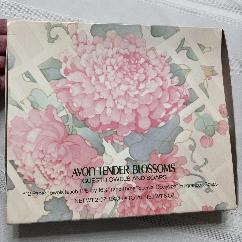 Vintage Avon Collection‎ Tender Blossoms Guest Soaps Set Grandma Cottage